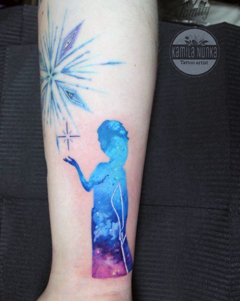 Fantastic Frozen Tattoo For Women