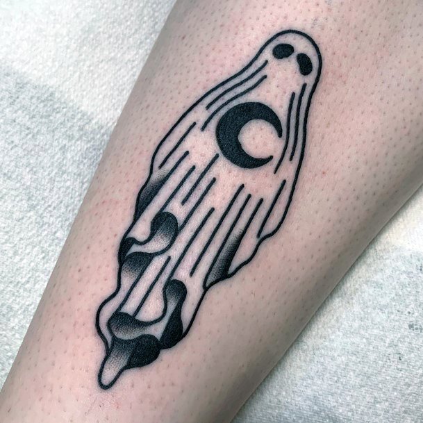 Fantastic Ghost Tattoo For Women