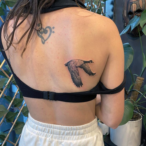 Fantastic Goose Tattoo For Women