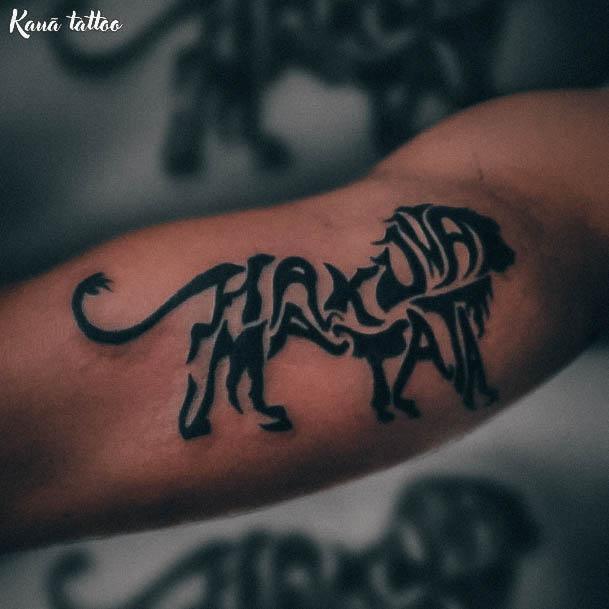 Fantastic Hakuna Matata Tattoo For Women