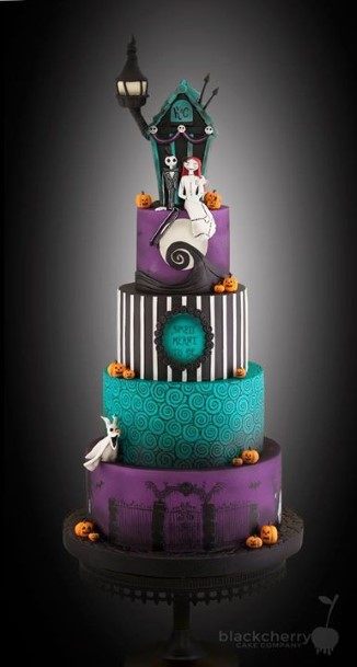 Fantastic Halloween Wedding Cakes