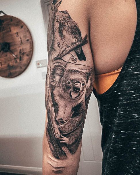 Fantastic Koala Tattoo For Women