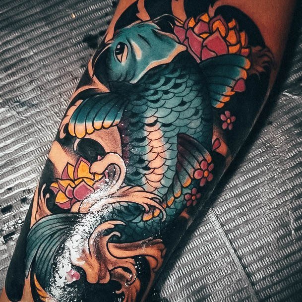 Fantastic Koi Fish Tattoo For Women