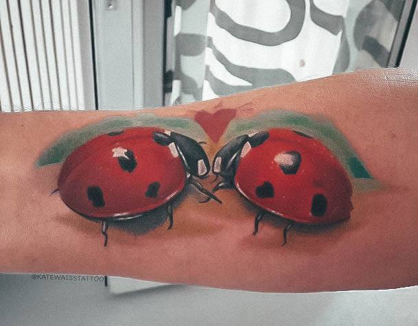 Fantastic Ladybug Tattoo For Women