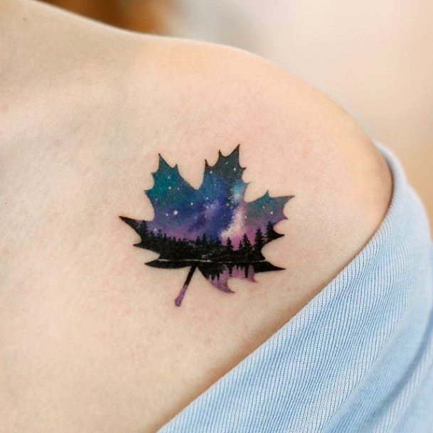 Fantastic Landscape Tattoo For Women