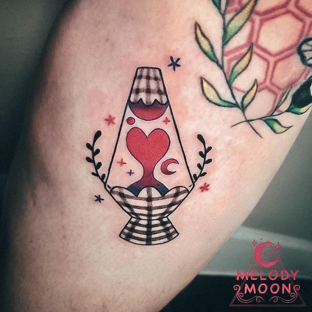 Fantastic Lava Lamp Tattoo For Women