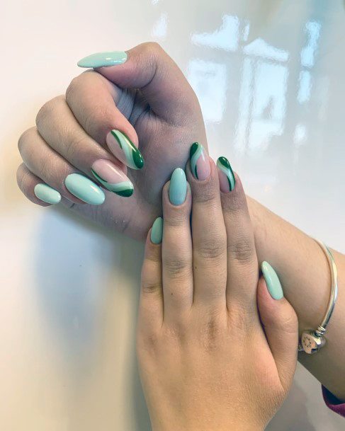 Fantastic Light Green Nail For Women