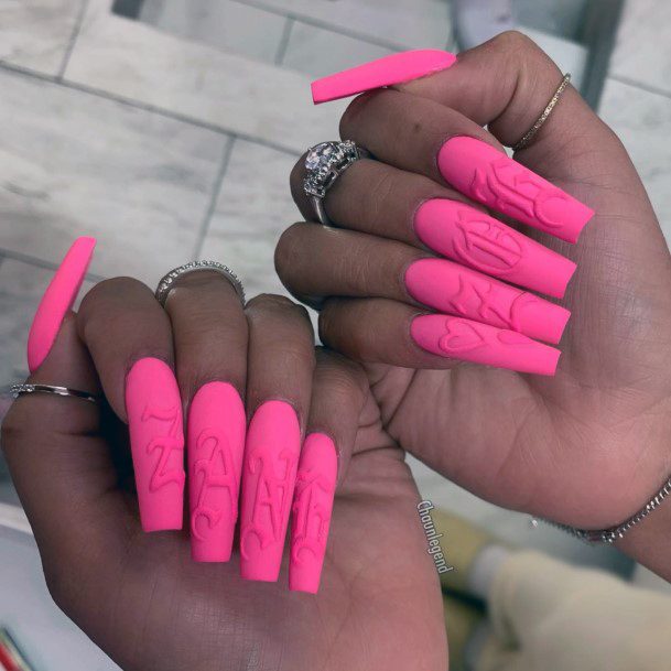 Fantastic Long Pink Nail For Women