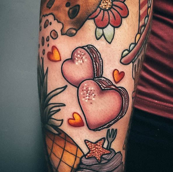 Fantastic Macaron Tattoo For Women