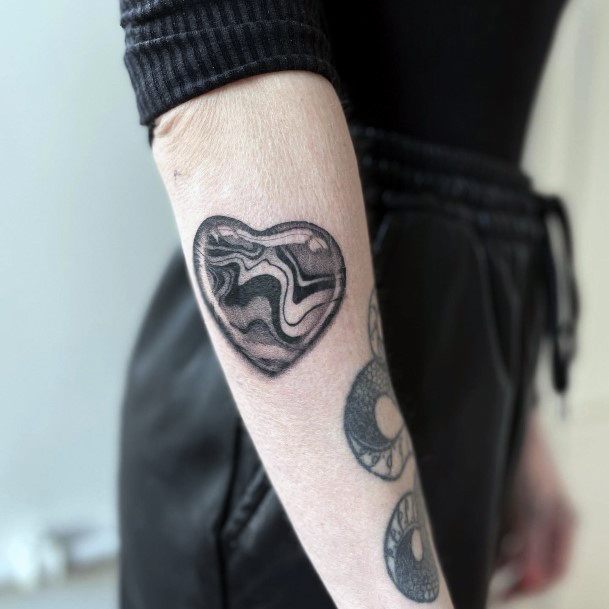 Fantastic Marble Tattoo For Women