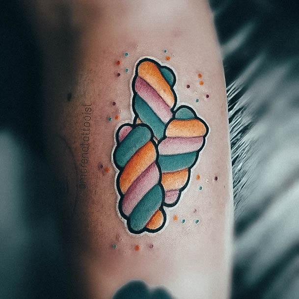 Fantastic Marshmallow Tattoo For Women