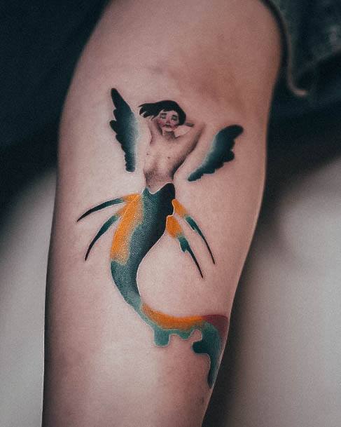 Fantastic Mermaid Tattoo For Women