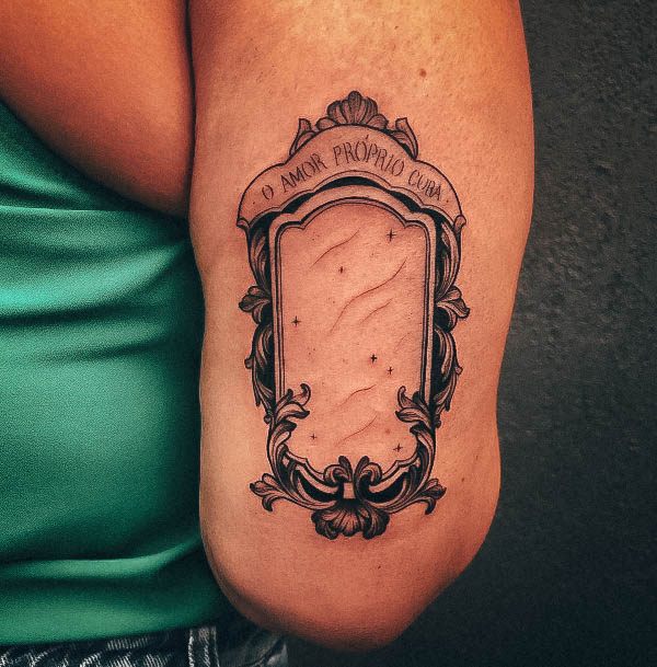 Fantastic Mirror Tattoo For Women