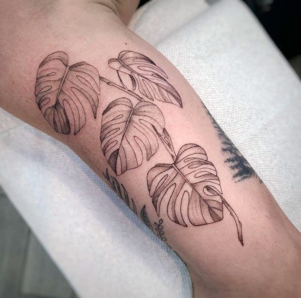 Fantastic Monstera Tattoo For Women