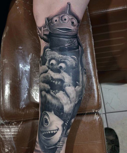 Fantastic Monsters Inc Tattoo For Women