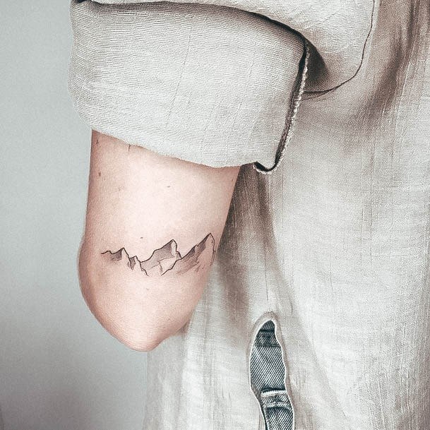 Fantastic Mountain Tattoo For Women