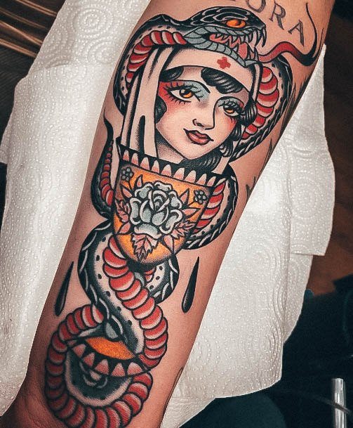 Fantastic Nurse Tattoo For Women