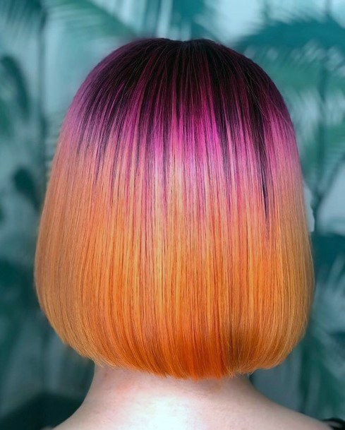 Fantastic Orange Ombre Hairstyles For Women