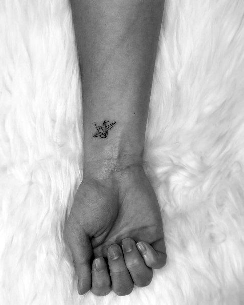 Fantastic Origami Tattoo For Women