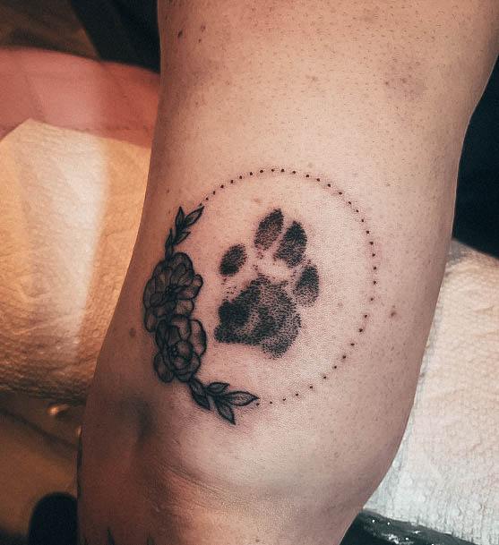 Fantastic Paw Print Tattoo For Women