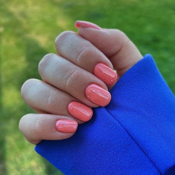 Fantastic Peach And Pink Nail For Women