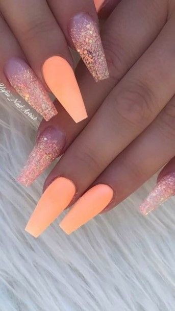 Fantastic Peach Matte Nail For Women