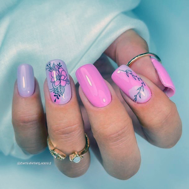 Fantastic Pink Dress Nail For Women