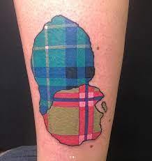 Fantastic Plaid Tattoo For Women