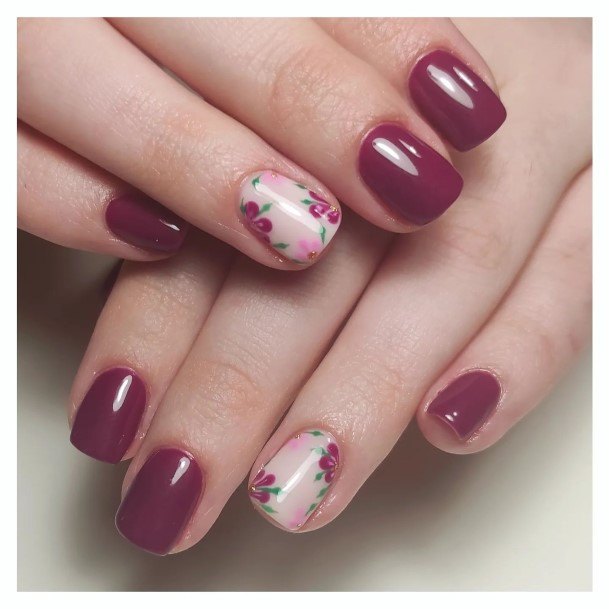 Fantastic Plum Nail For Women