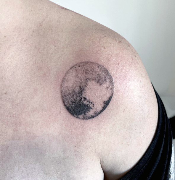 Fantastic Pluto Tattoo For Women