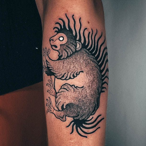 Fantastic Porcupine Tattoo For Women