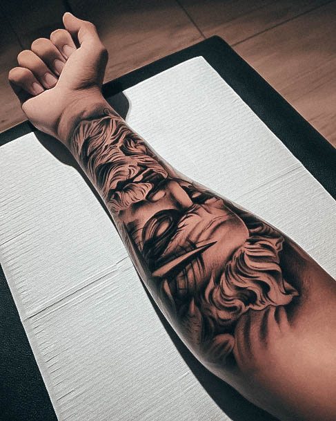 Fantastic Poseidon Tattoo For Women