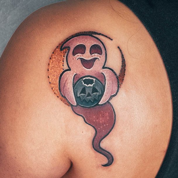 Fantastic Pumpkin Tattoo For Women