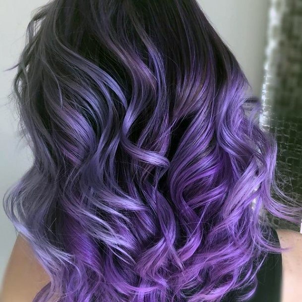 Fantastic Purple Ombre Hairstyles For Women