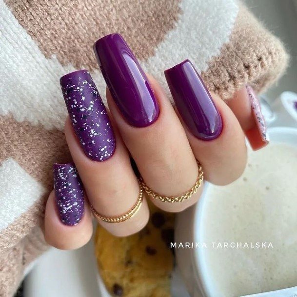 Fantastic Purple Summer Nail For Women