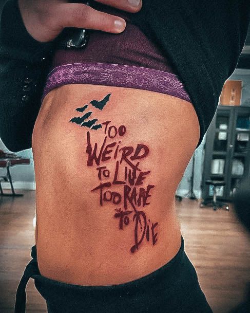 Fantastic Quote Tattoo For Women