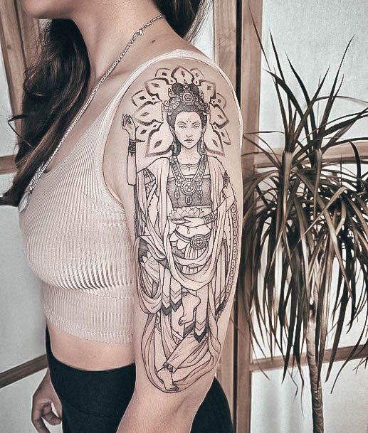 Fantastic Religious Tattoo For Women