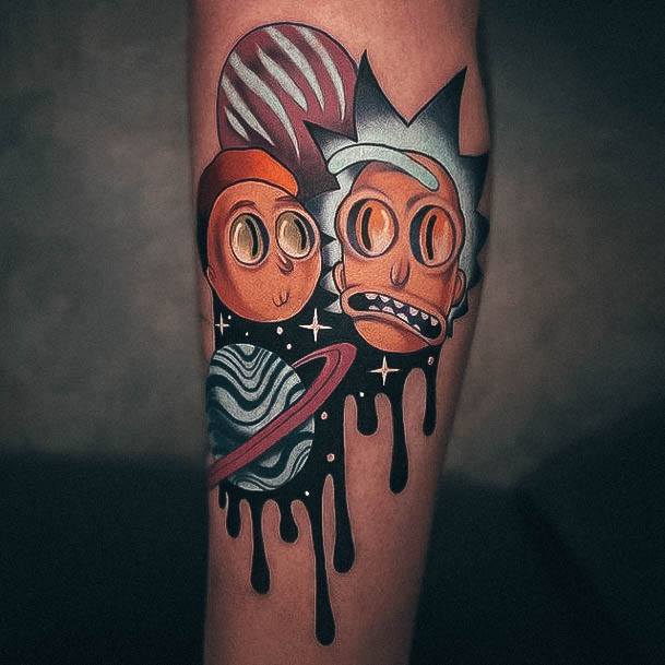 Fantastic Rick And Morty Tattoo For Women