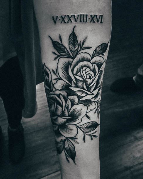 Fantastic Roman Numeral Tattoo For Women