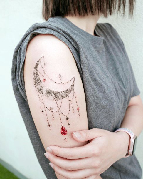 Fantastic Ruby Tattoo For Women