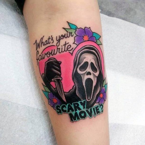 Fantastic Scream Tattoo For Women