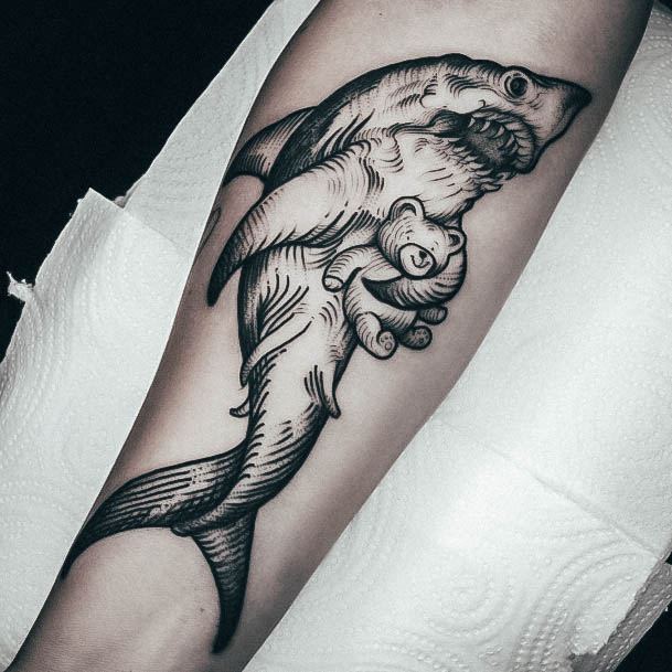 Fantastic Shark Tattoo For Women