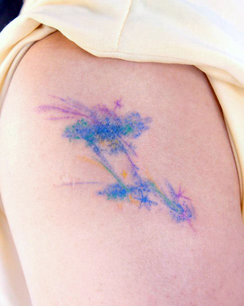 Fantastic Shooting Star Tattoo For Women