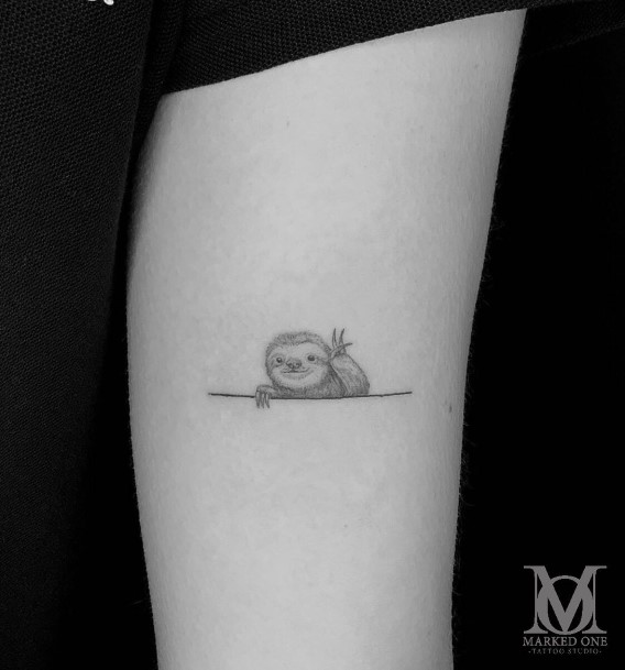 Fantastic Sloth Tattoo For Women