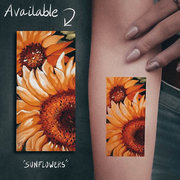 Fantastic Small Sunflower Tattoo For Women