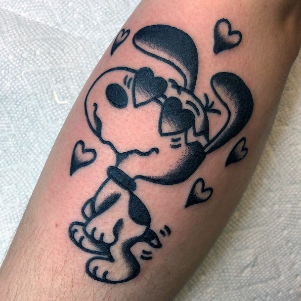 Fantastic Snoopy Tattoo For Women