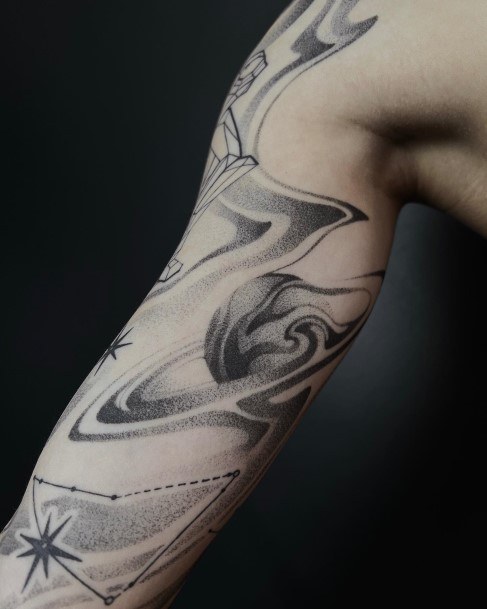 Fantastic Space Tattoo For Women