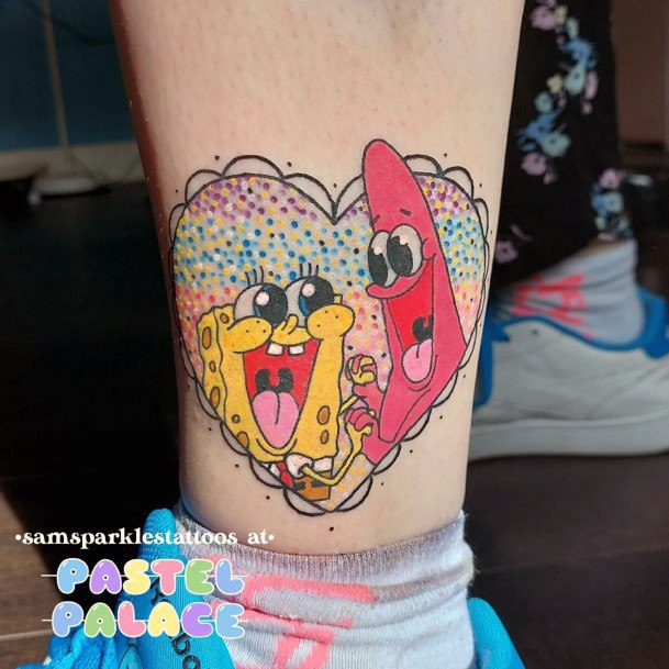 Fantastic Spongebob Tattoo For Women