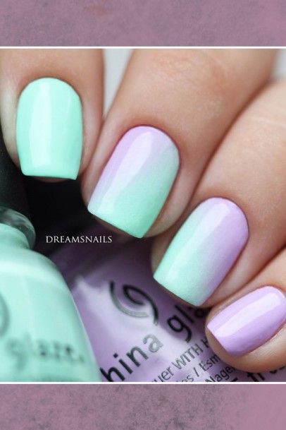 Fantastic Square Ombre Nail For Women