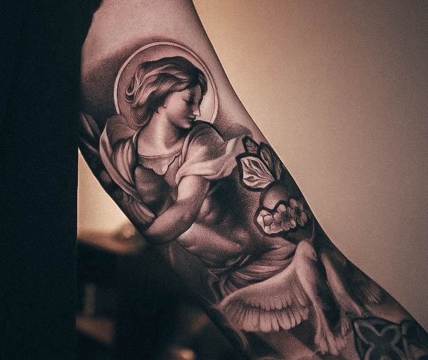 Fantastic St Michael Tattoo For Women